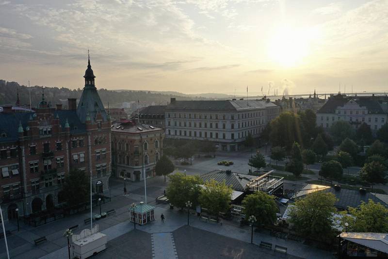 Sundsvallin upeaa rakennuskantaa.